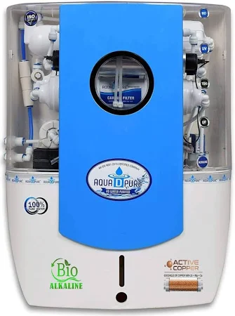 Aquadpure Copper + Alkaline Ro Water Purifier With Uv, Uf & Tds Controller For Home 12 L Ro + Uv + Uf + Tds Water Purifier